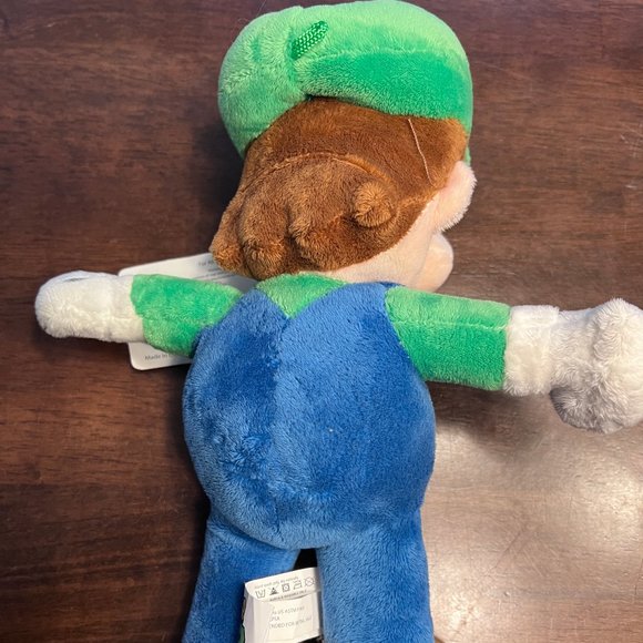 LUIGI Collectible ๐ฎ Super Mario Bros ๐ 2018 Super Soft Luigi 12" Plush nwt ๐ - Picture 4 of 4